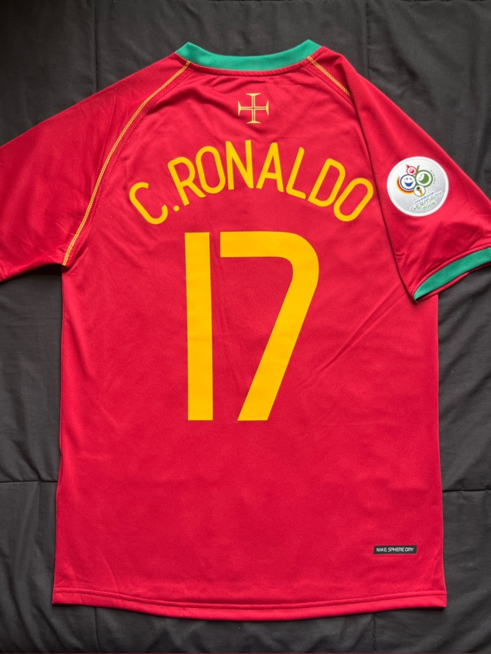 Ronaldo #17 Portugal Soccer Jersey Retro 2006 Home World Cup Cristiano S-XL